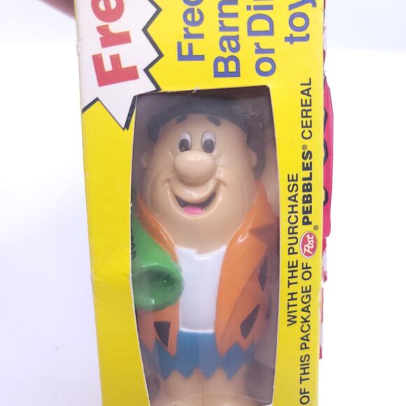 Vintage Flintstones Fruity Pebbles Fred and Barney Toys New In Box - Picture 7 of 7